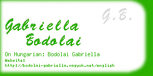 gabriella bodolai business card